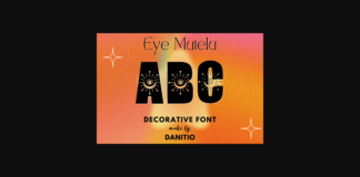 Eye Mutelu Font Poster 1