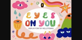 Eyes on You Font Poster 1