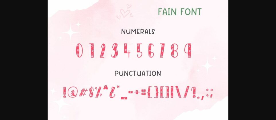 Fain Font Poster 10