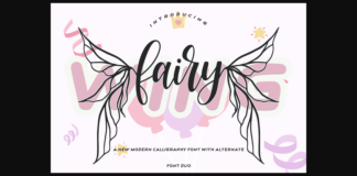 Fairy Wing Font Poster 1