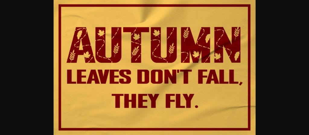 Fall Bold Font Poster 4