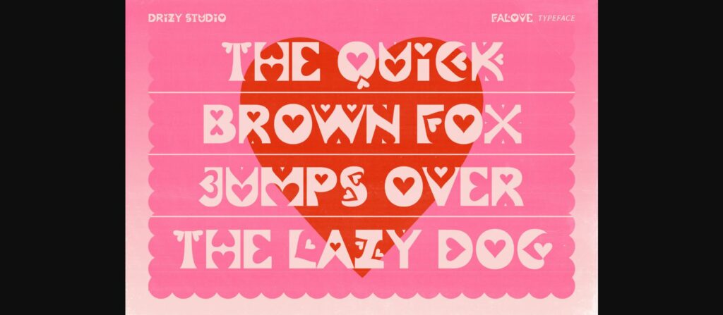 Falove Font Poster 4