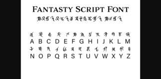 Fantasy Script 1 Font Poster 1