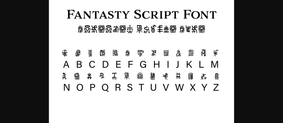 Fantasy Script 12 Font Poster 3