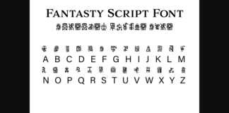 Fantasy Script 12 Font Poster 1