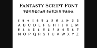 Fantasy Script 13 Font Poster 1