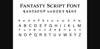 Fantasy Script 6 Font Poster 1