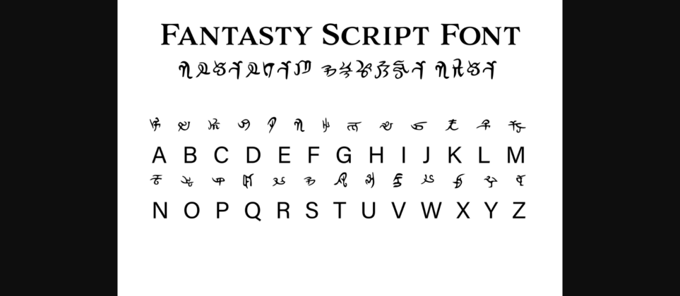 Fantasy Script 6 Font Poster 1