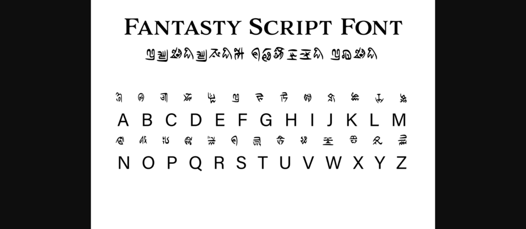 Fantasy Script 8 Font Poster 3