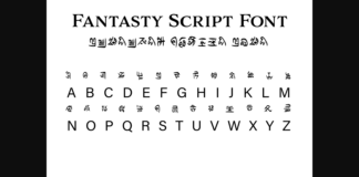 Fantasy Script 8 Font Poster 1