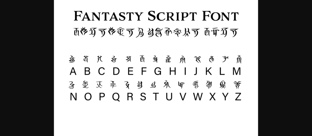 Fantasy Script 9 Font Poster 3