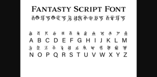 Fantasy Script 9 Font Poster 1