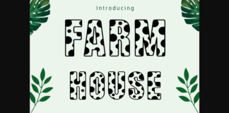 Farm House Font Poster 1