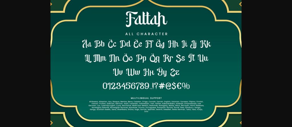 Fattah Font Poster 9