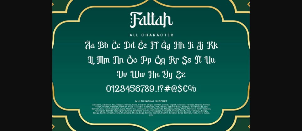 Fattah Font Poster 9