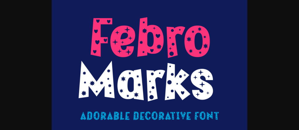 Febro Marks Font Poster 3