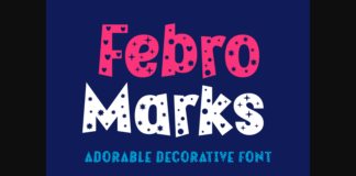 Febro Marks Font Poster 1