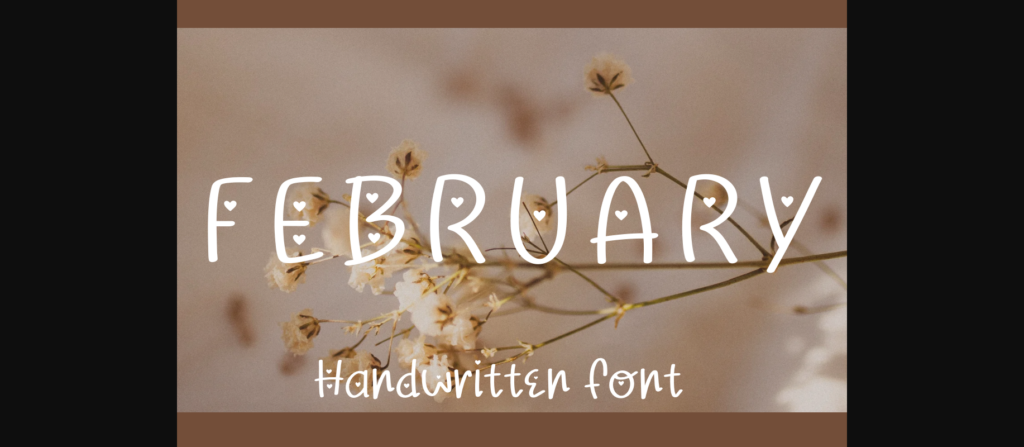 February Font Poster 3