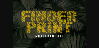 Finger Print Font Poster 1