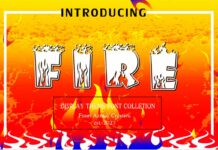 Fire Font Poster 1