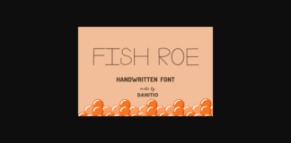 Fish Roe Font Poster 1