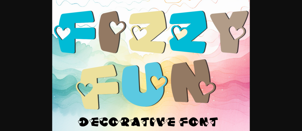 Fizzy Fun Font Poster 3