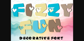 Fizzy Fun Font Poster 1