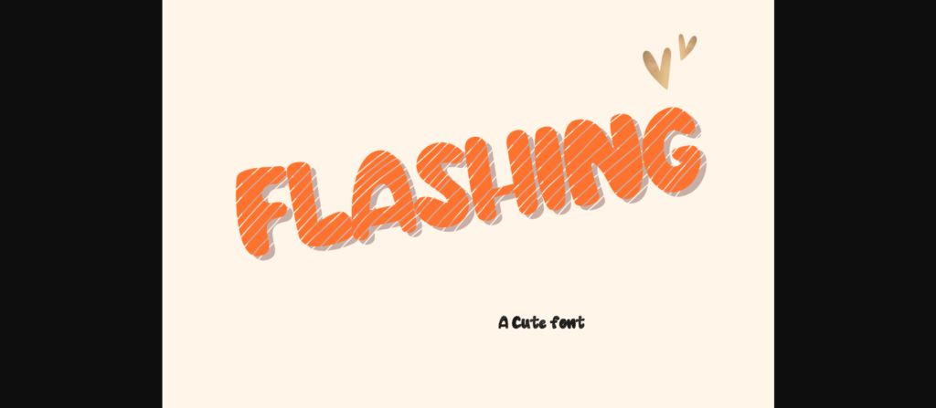 Flashing Font Poster 3