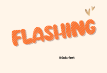 Flashing Font Poster 1