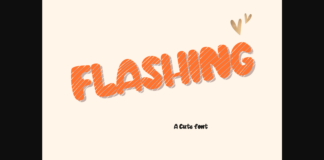 Flashing Font Poster 1