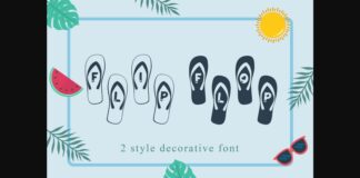 Flip Flop Font Poster 1