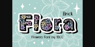 Flora Brick Font Poster 1