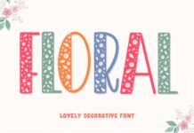 Floral Font Poster 1