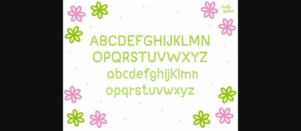 Floral Font Poster 4