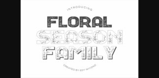 Floral Season Family Font Poster 1