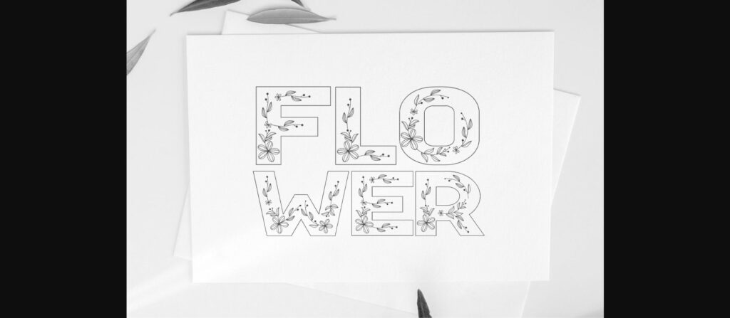 Floral Season Family Font Poster 2