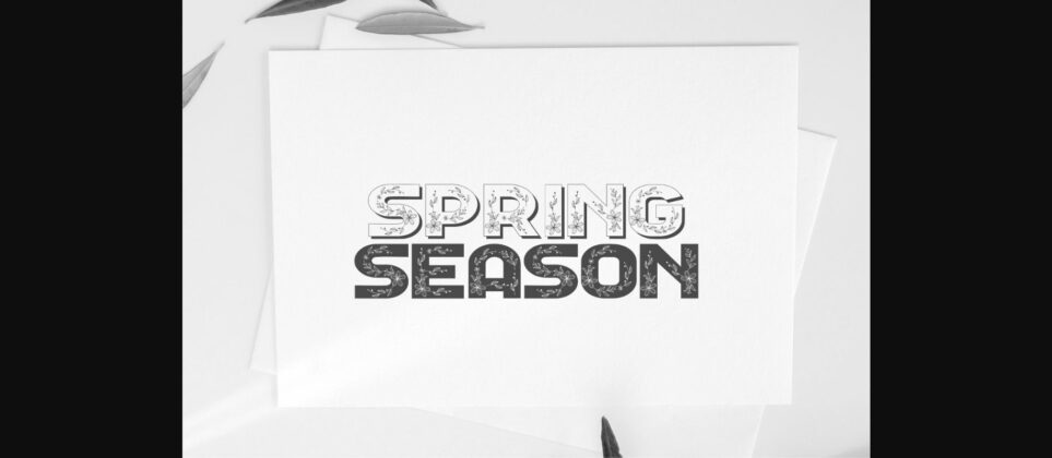 Floral Season Family Font Poster 5