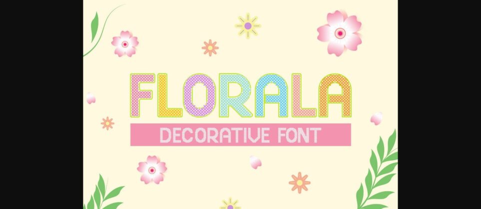 Florala Font Poster 3