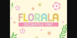 Florala Font Poster 1