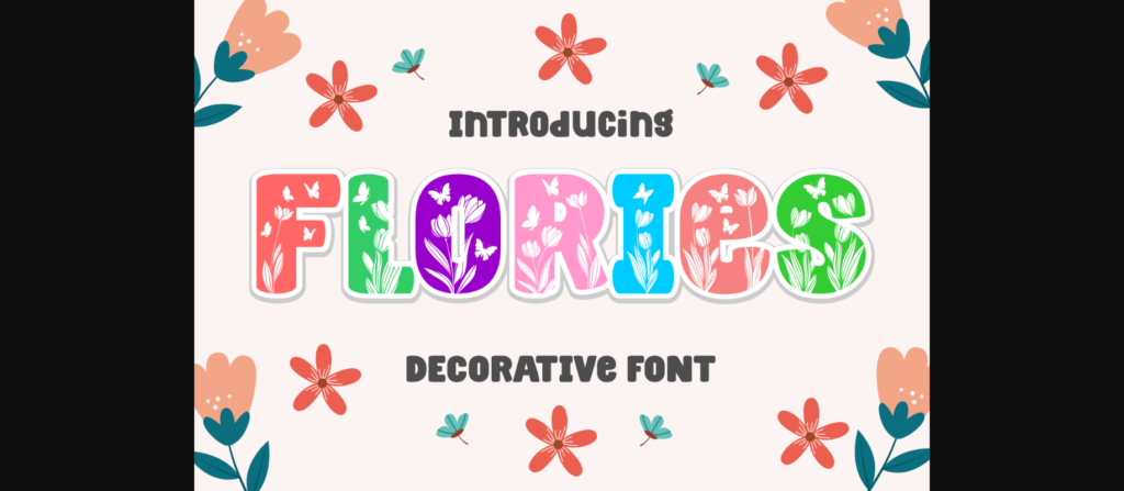 Flories Font Poster 3