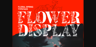 Flower Display Font Poster 1