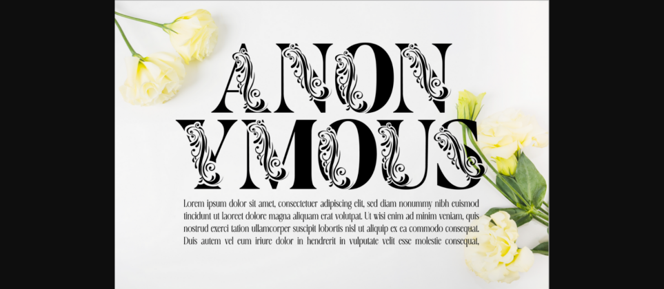 Flower Display Font Poster 6