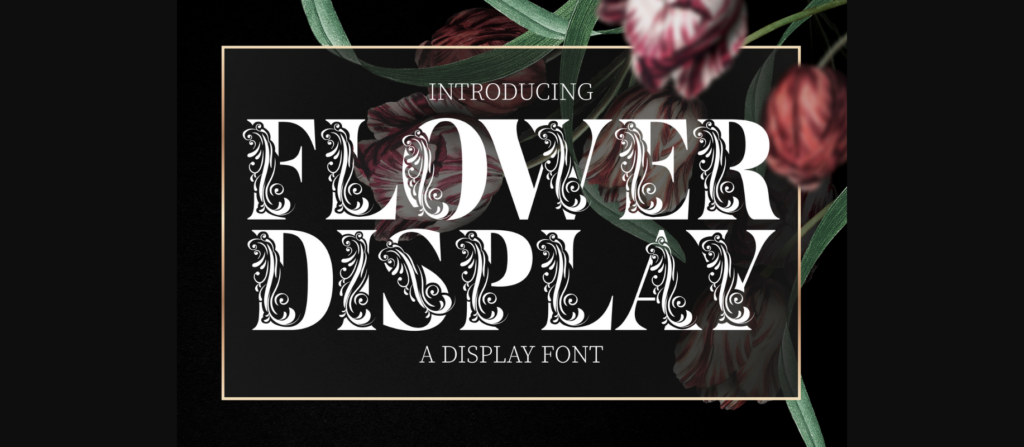 Flower Display Font Poster 9