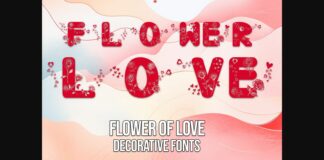 Flower of Love Font Poster 1