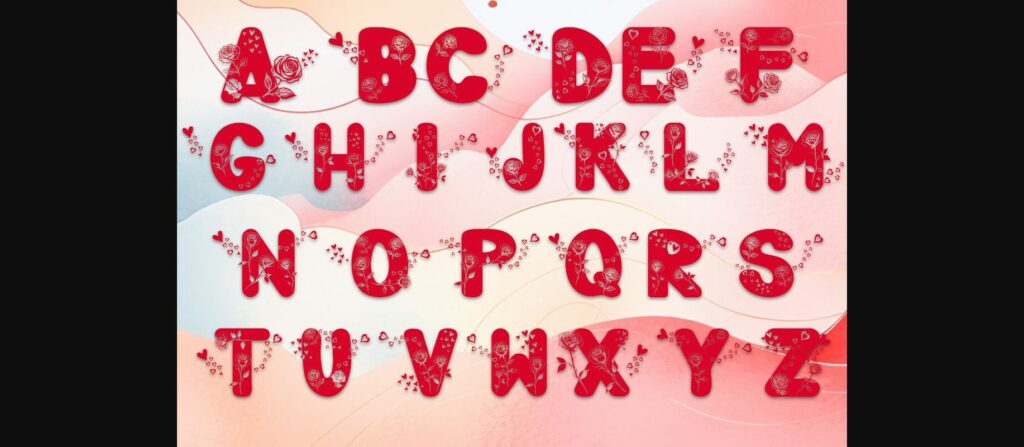 Flower of Love Font Poster 2