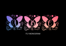 Fly Monogram Font Poster 1