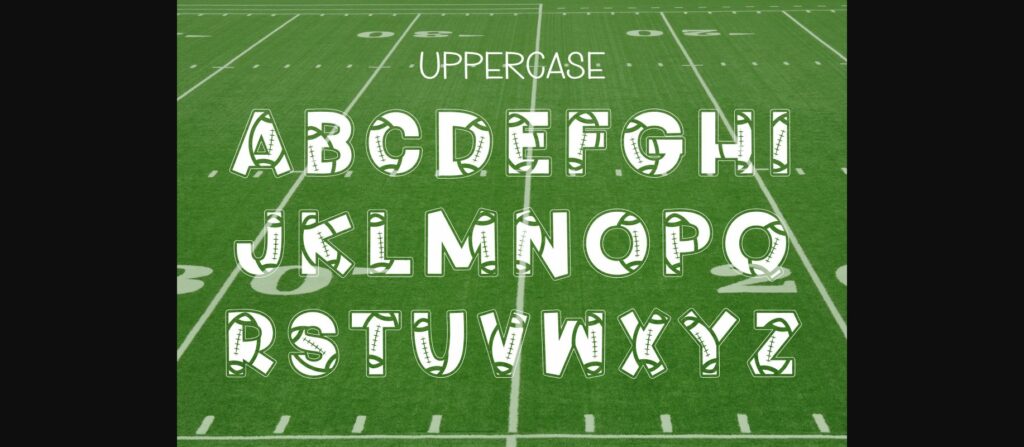 Football Varsity Font Poster 5