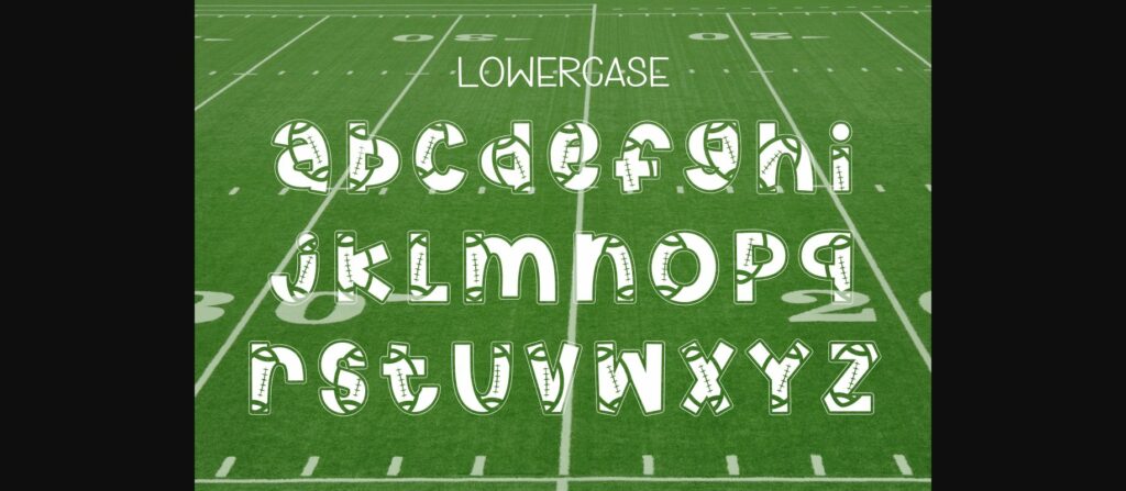 Football Varsity Font Poster 6