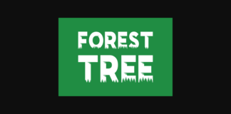 Forest Tree Font Poster 1