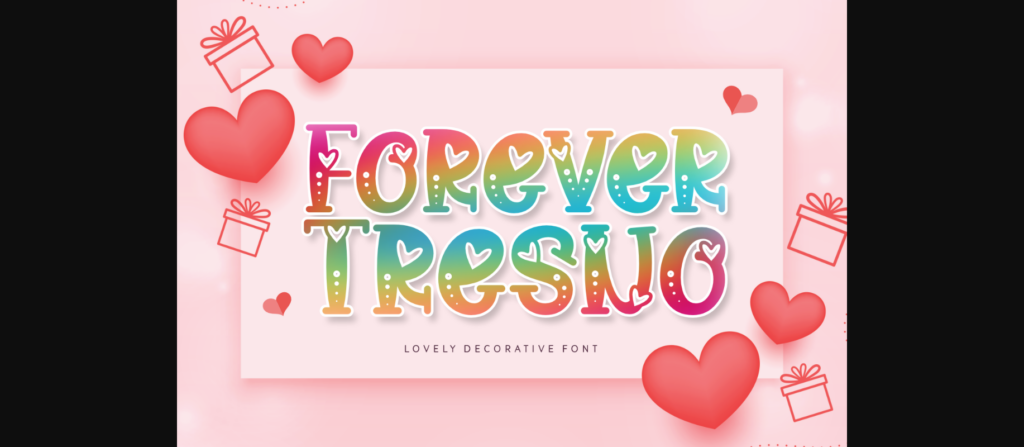 Forever Tresno Font Poster 3